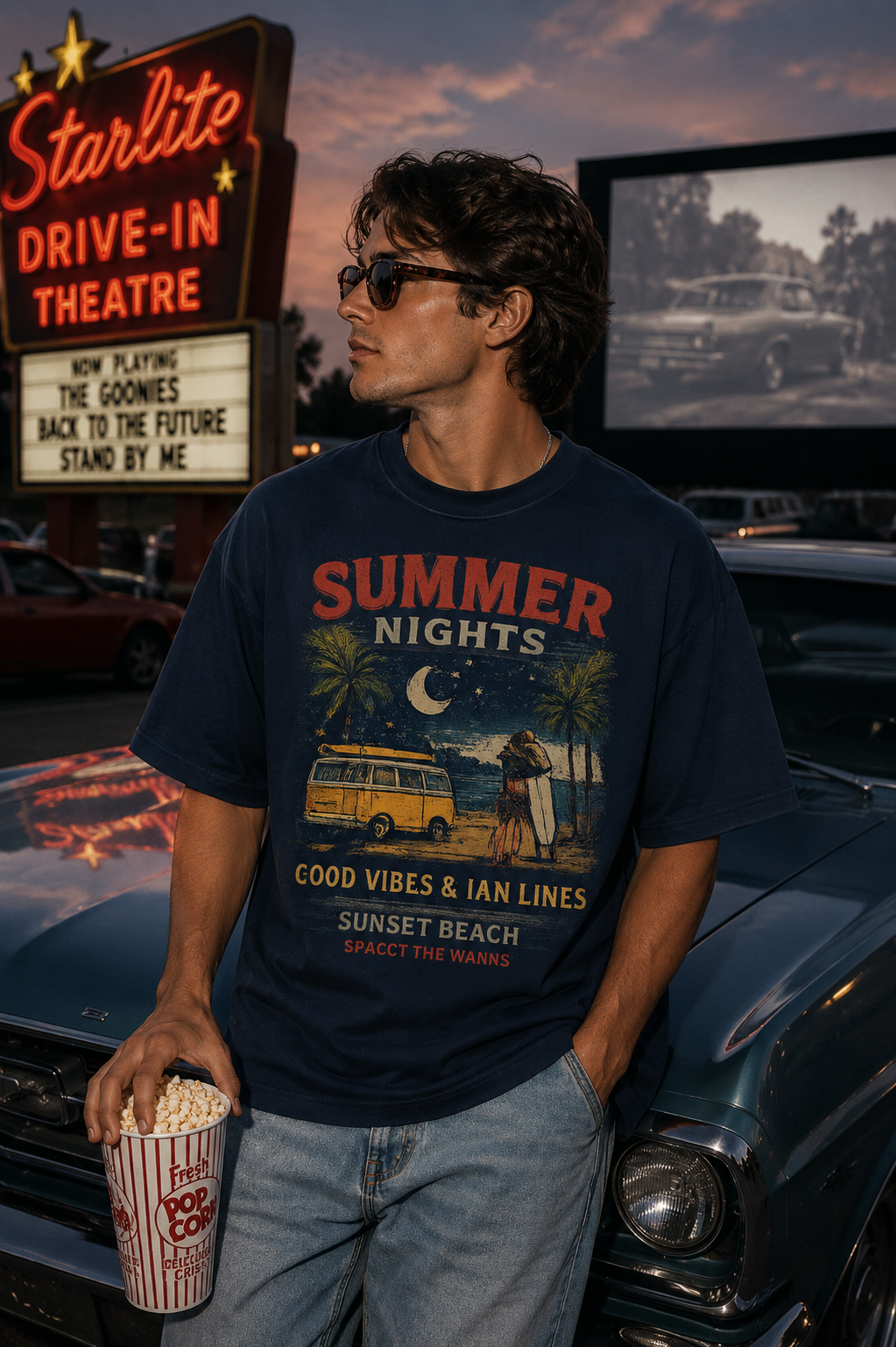 Summer Nights Oversized Tee