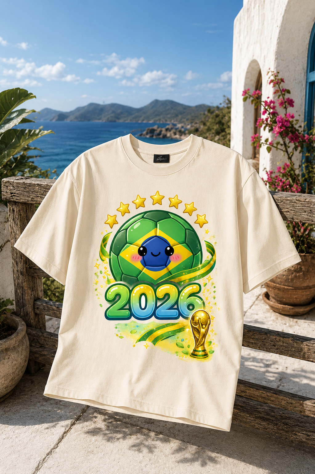 Brazil 2026 FIFA Unisex Oversized Tee