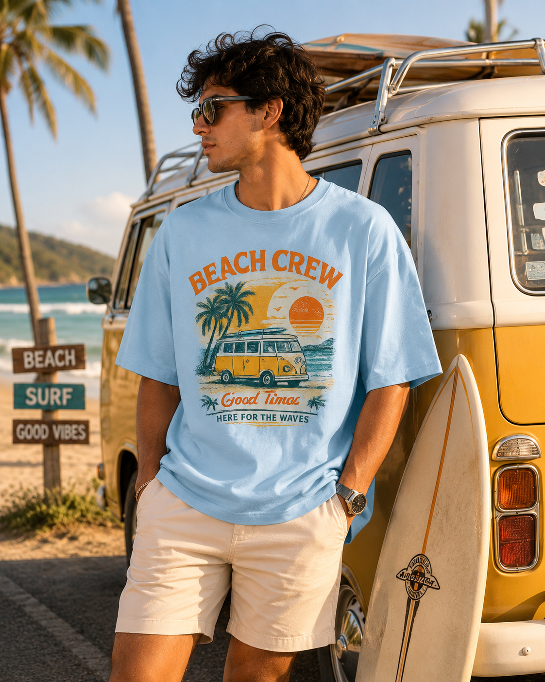 Beach Crew Oversized Tee
