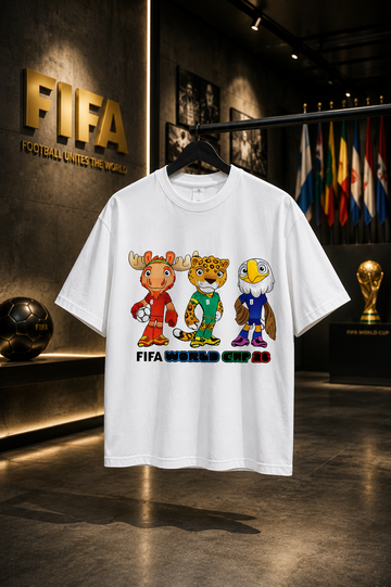 FIFA World Cup 2026 Mascots Unisex Oversized Tee
