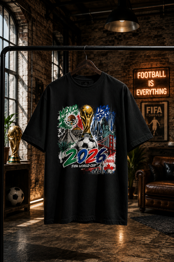 FIFA World Cup 2026 Host Nations Unisex Oversized Tee