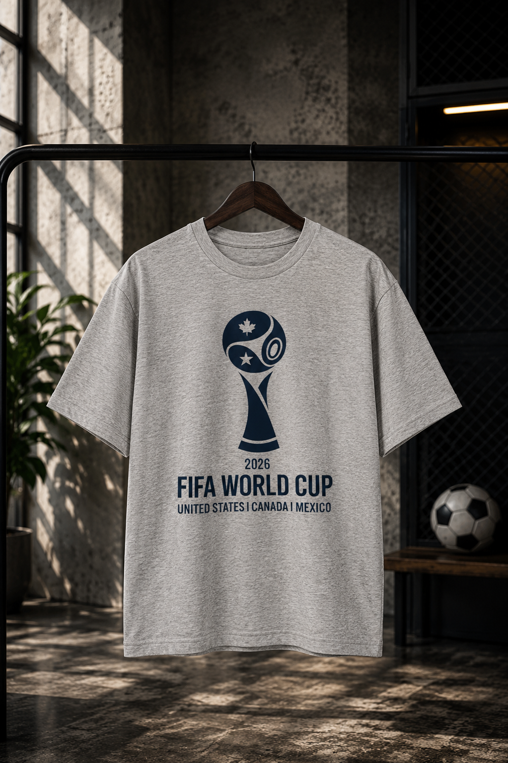 FIFA World Cup 2026 Clean Crest Unisex Oversized Tee