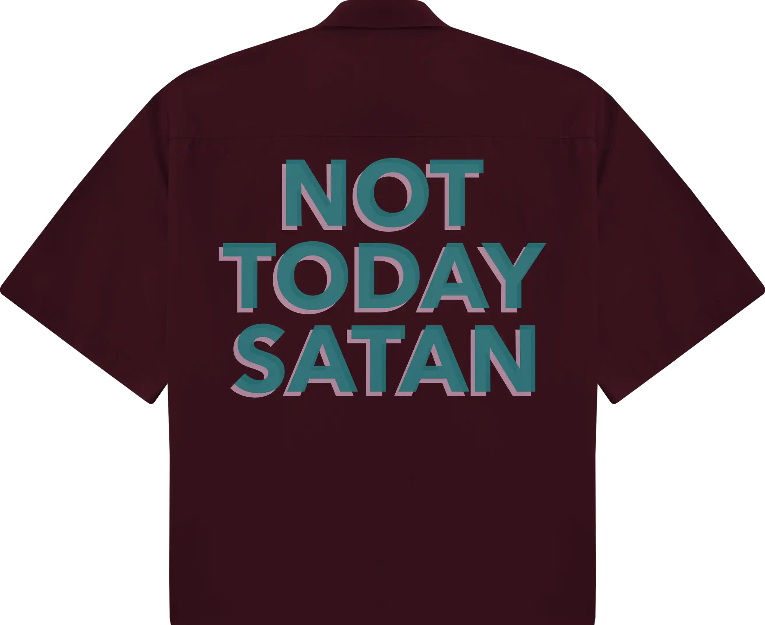Not Today Satan Oversized Shirt