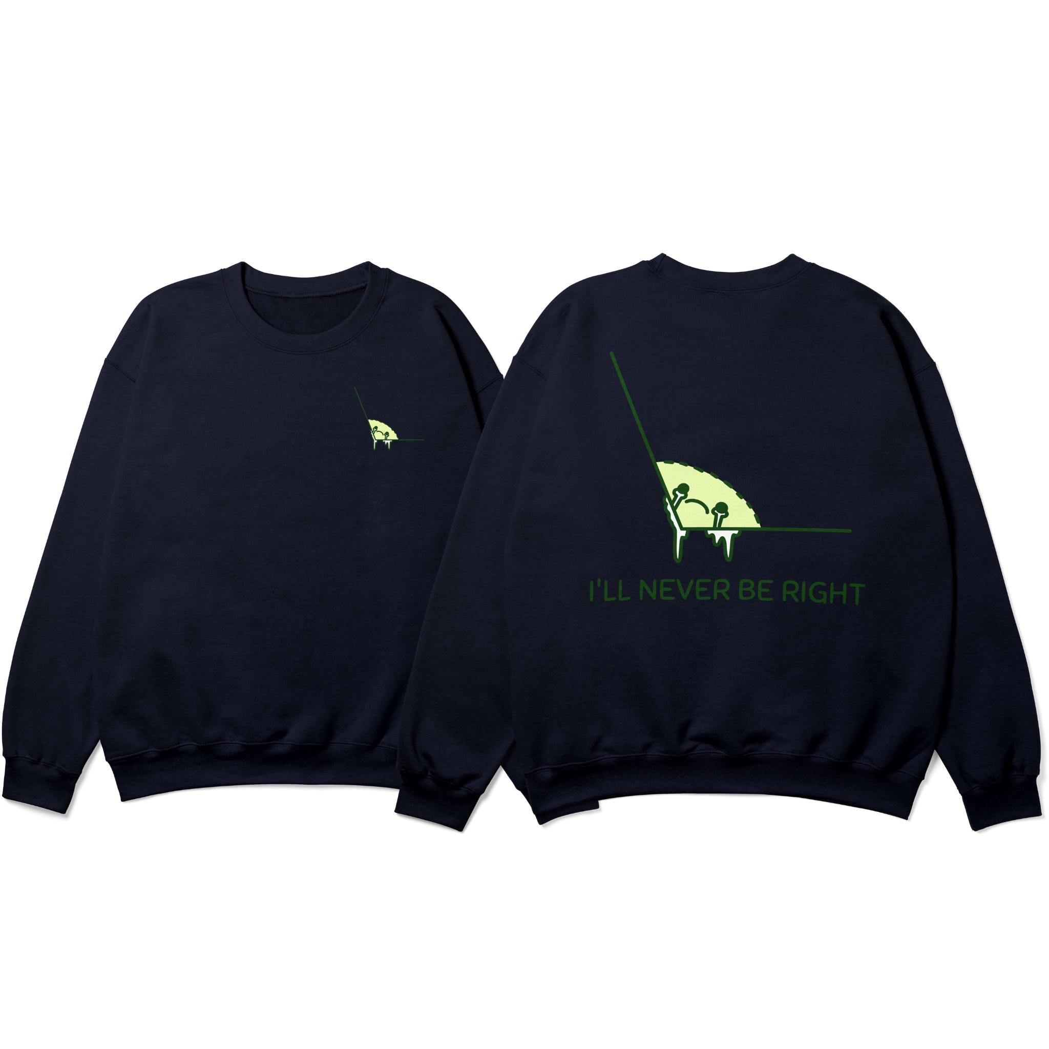 I'll Never Be Right Oversized Sweatshirt