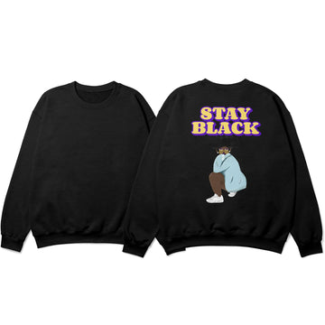 Stay Black Oversized Sweatshirt