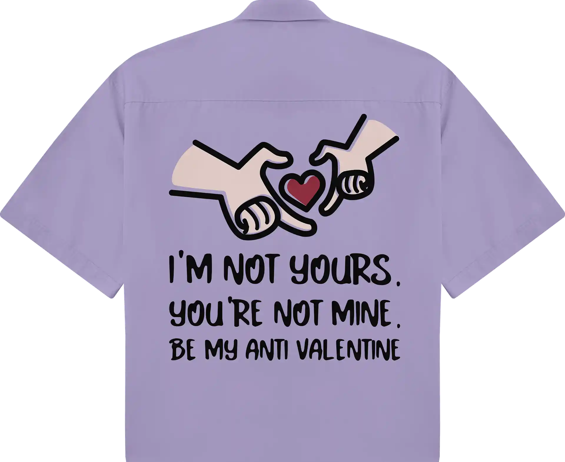 Anti Valentine Oversized Shirt