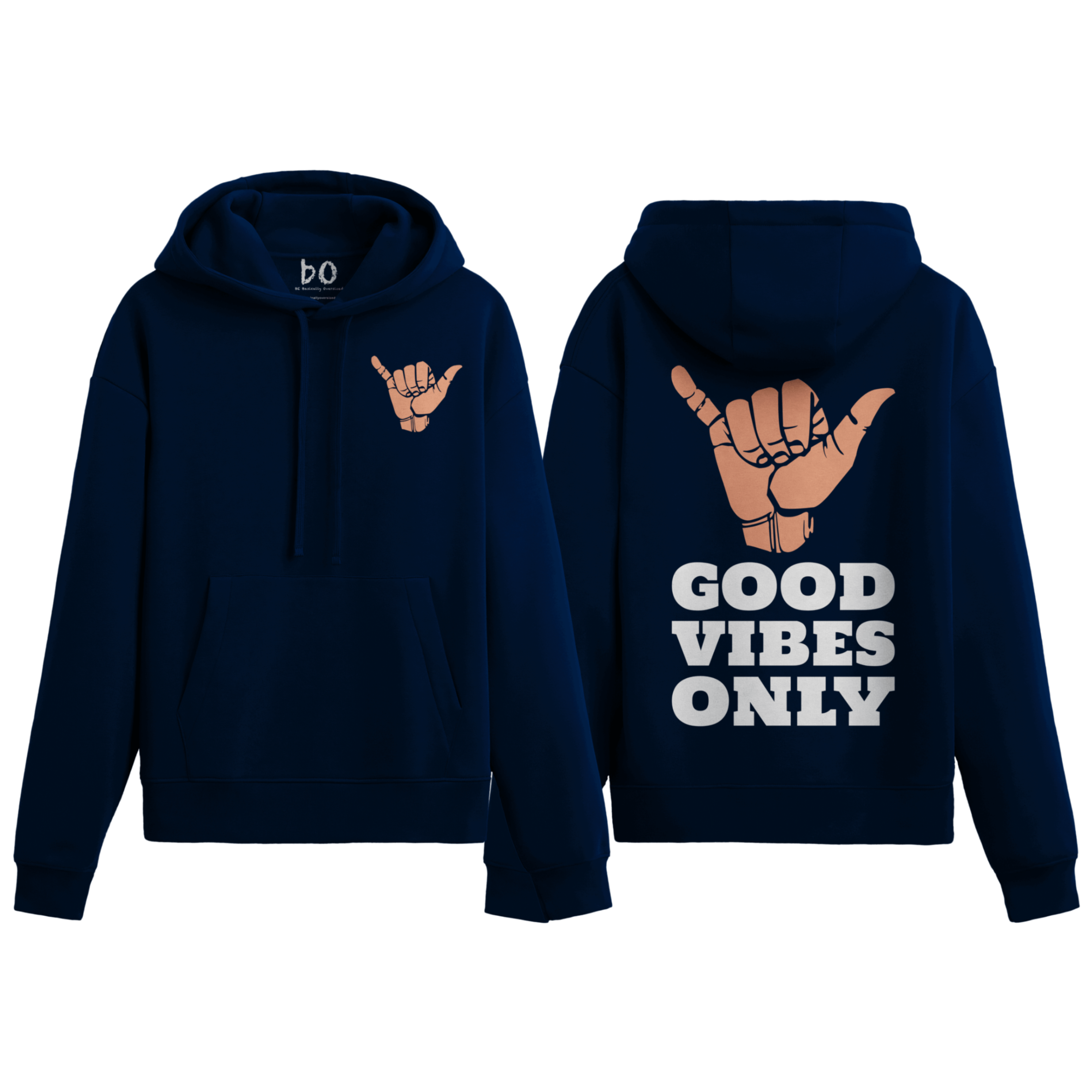 Good Vibes Only Oversized Hoodie